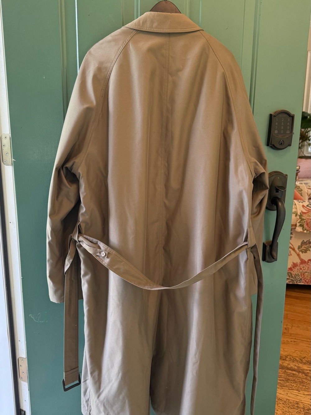 Ralph Lauren Khaki/Tan Long Trench Coat - Picture 4 of 6